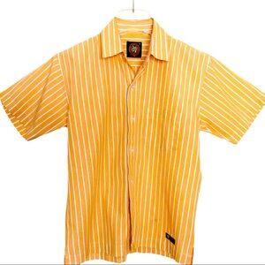 YALE ESTABLISHED Boys Orange with White Stripes 10